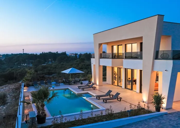 Luxury Odeona With Panoramic Seaview Villa Zadar